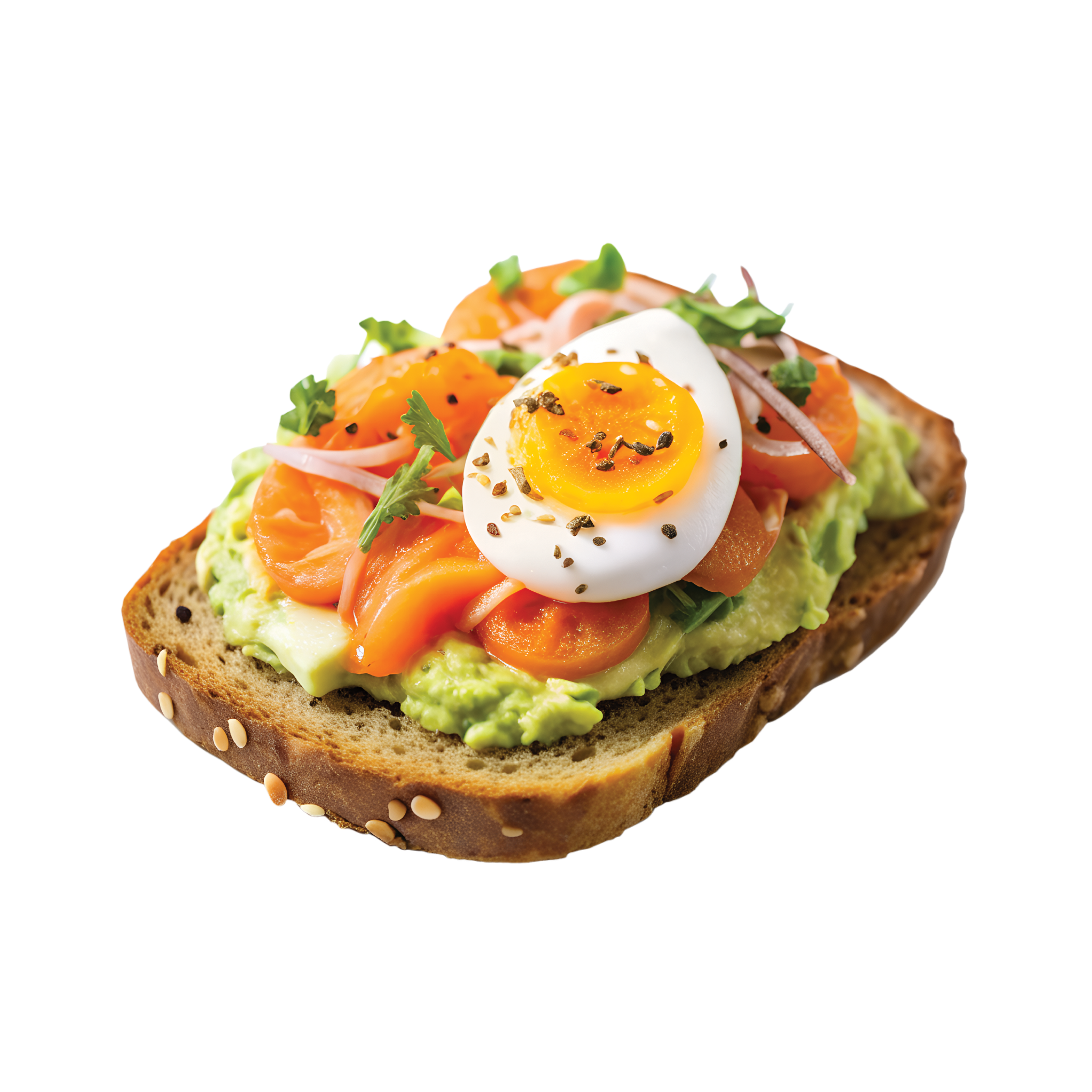 Avocado toast with smoked salmon